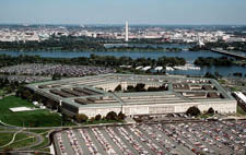 Vooraanzicht van het Pentagon