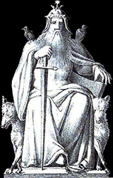 Afbeelding van Odin uit 1832